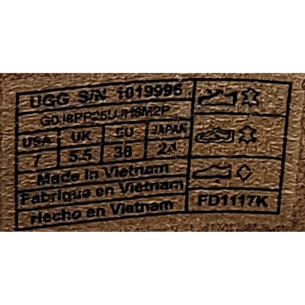 UGG Bootie Womens 7 Suede Ginger Chestnut Peep Toe Ankle Block Heel Boots - Picture 8 of 14